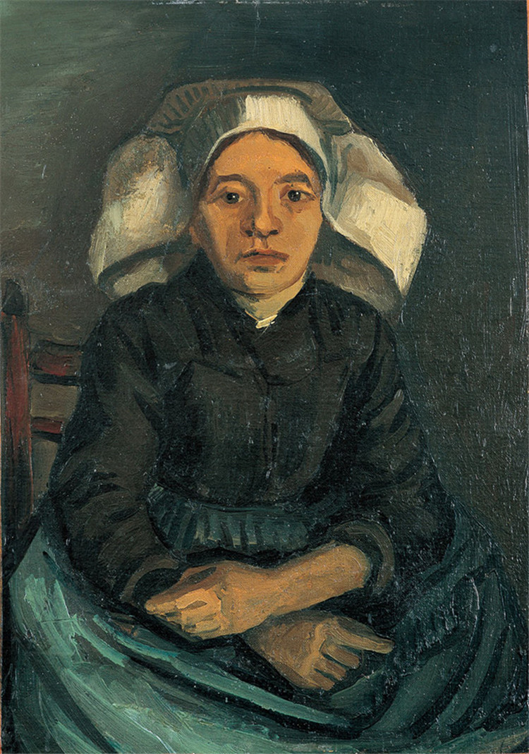 Peasant Woman, Seated With White Cap